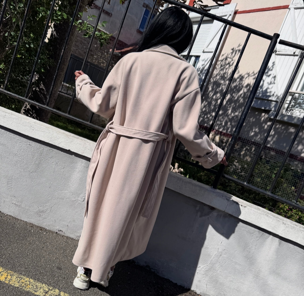 Trench Épais Oversize BAYA Beige Foncé