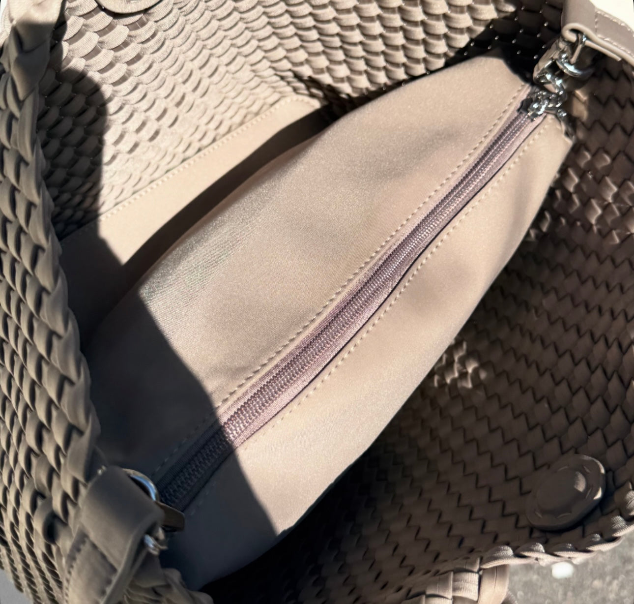 SAC Fourre-tout Tressé ALMA Beige