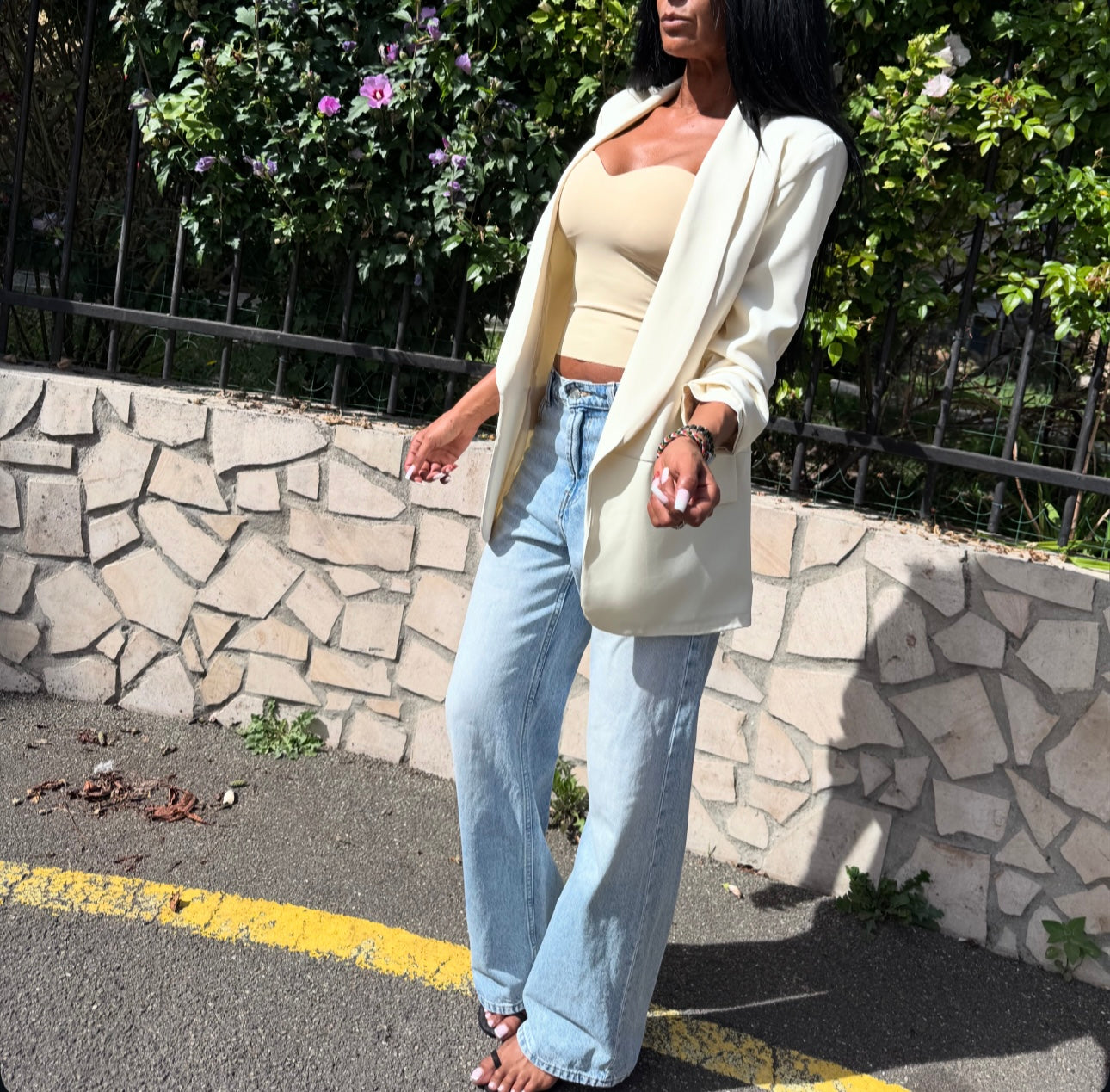 VESTE HARA BLANC CASSÉ