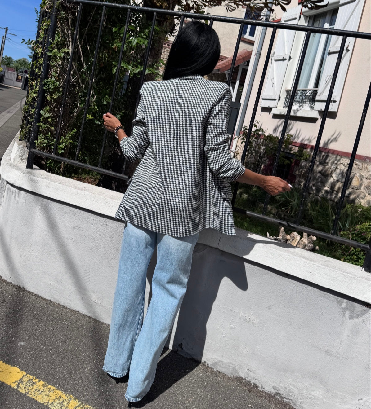 VESTE HARA Pied de poule