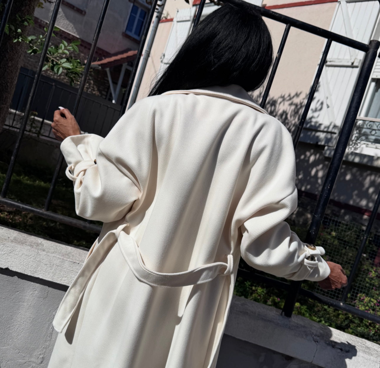 Trench Épais Oversize BAYA Blanc