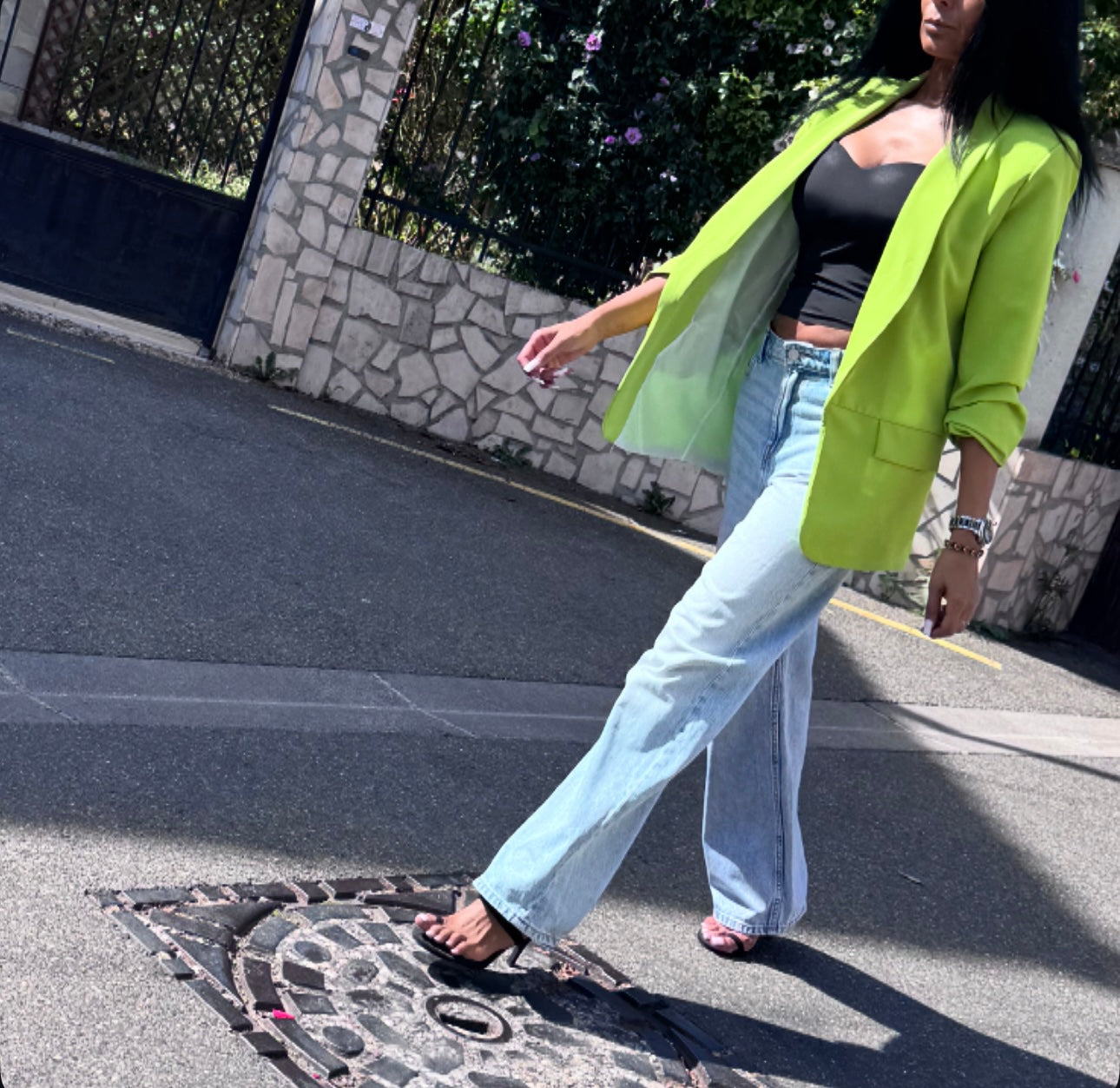 VESTE HARA VERT PISTACHE