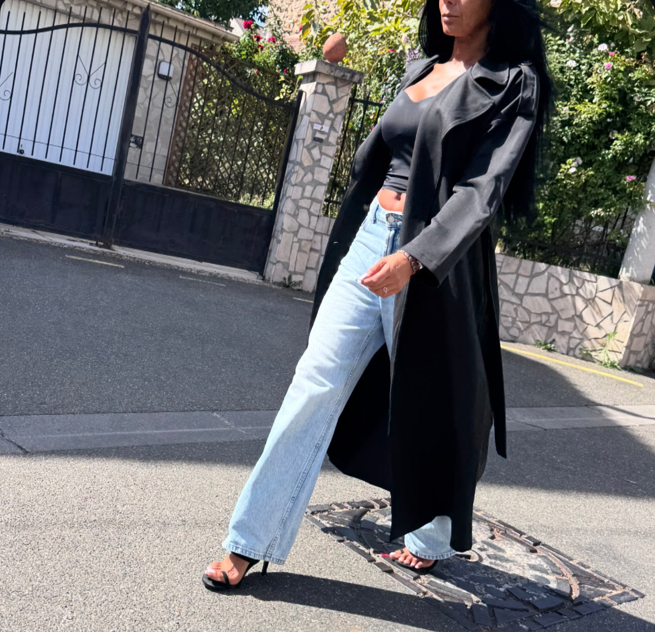 Trench long TYANA Noir