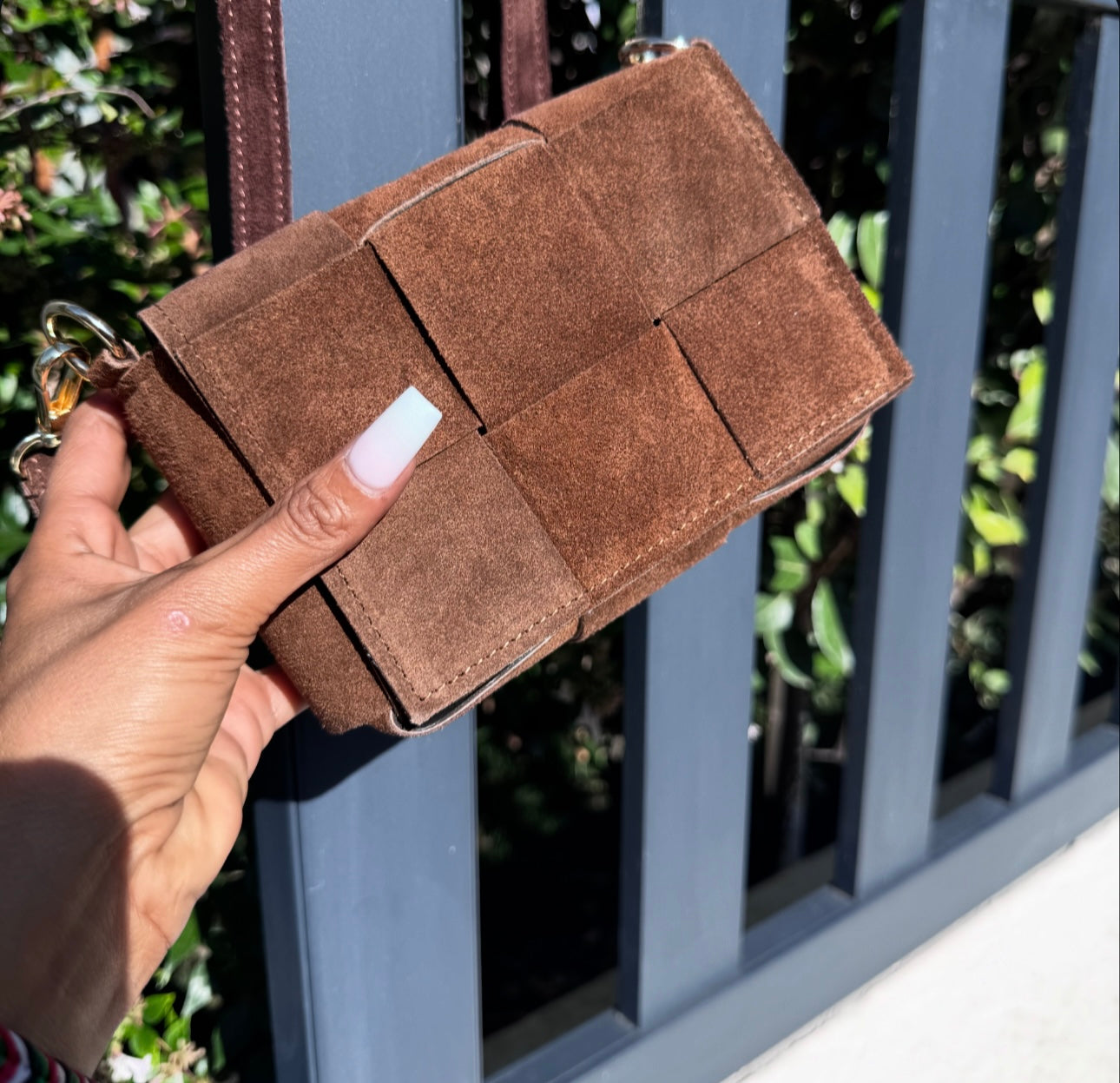 SAC Mini CUIR DAIM SIYA Chocolat