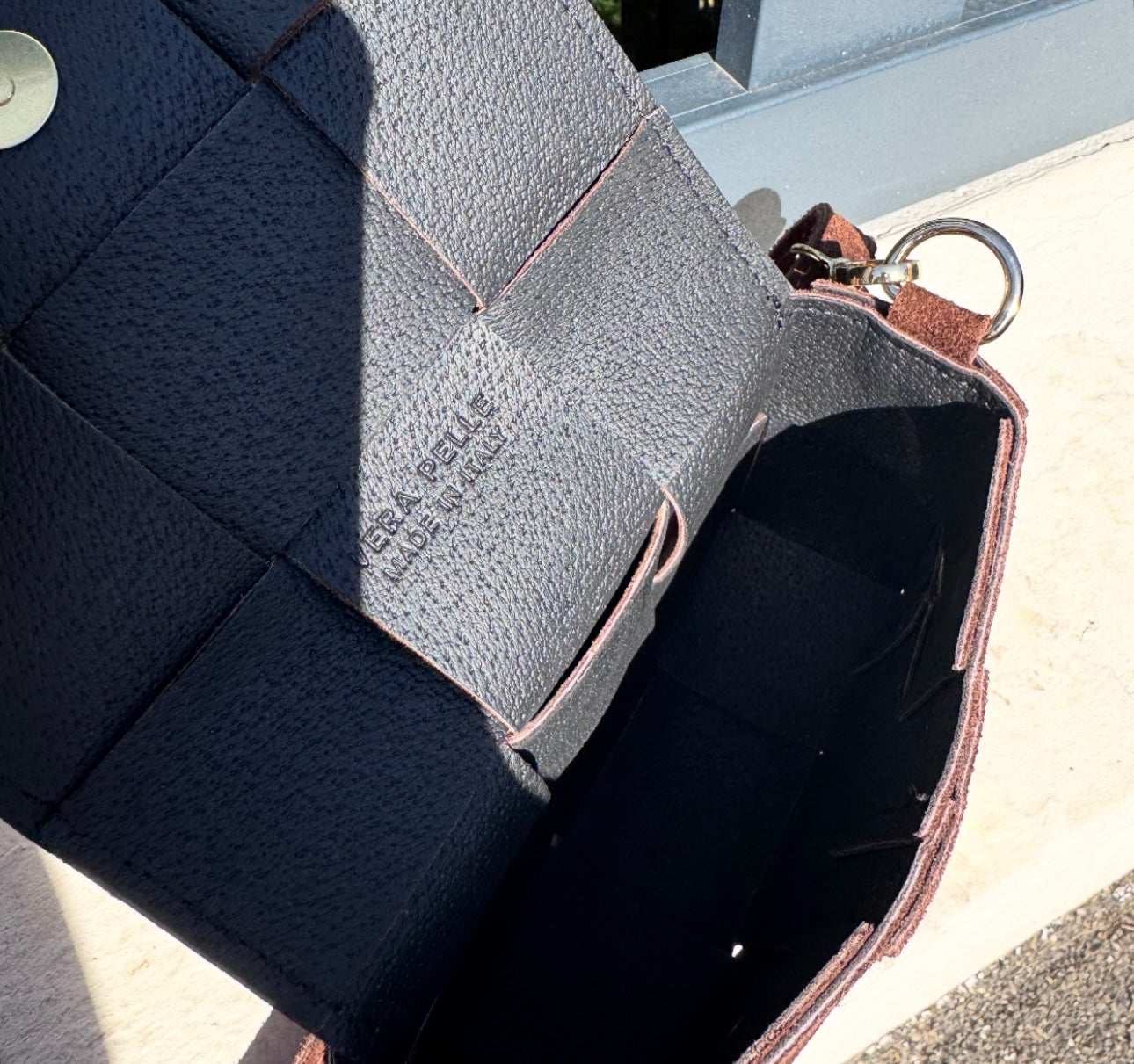 SAC Mini CUIR DAIM SIYA Chocolat
