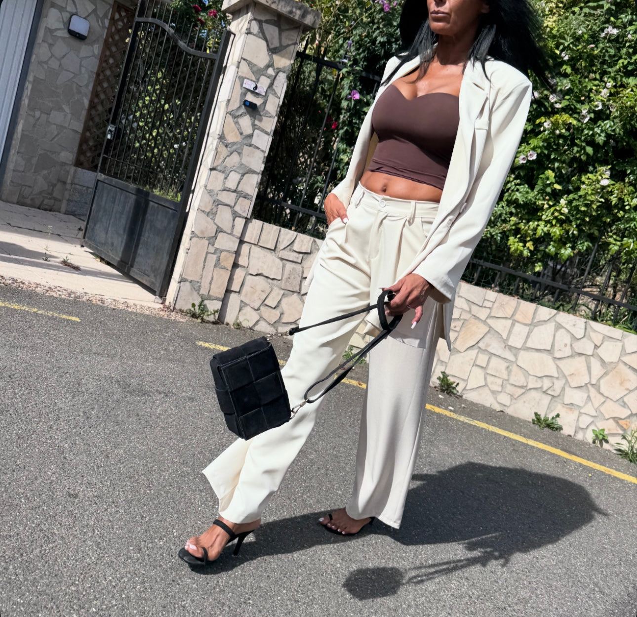 SAC Mini CUIR DAIM SIYA Noir