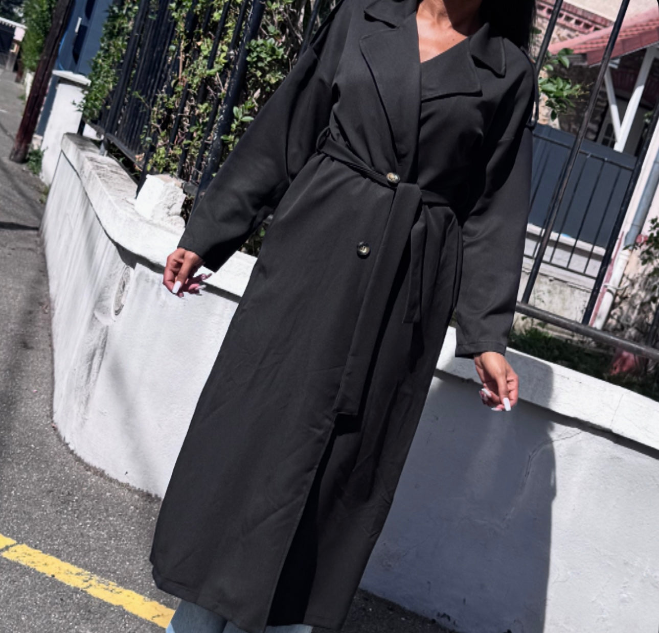 Trench long TYANA Noir