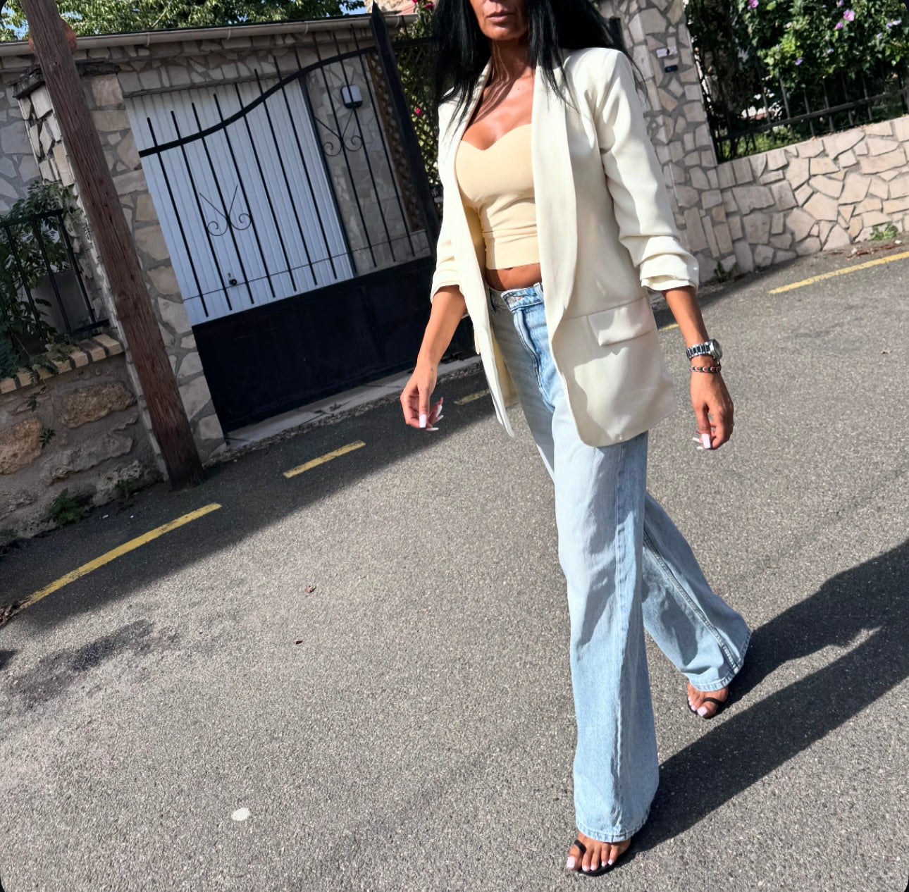 VESTE HARA BLANC CASSÉ