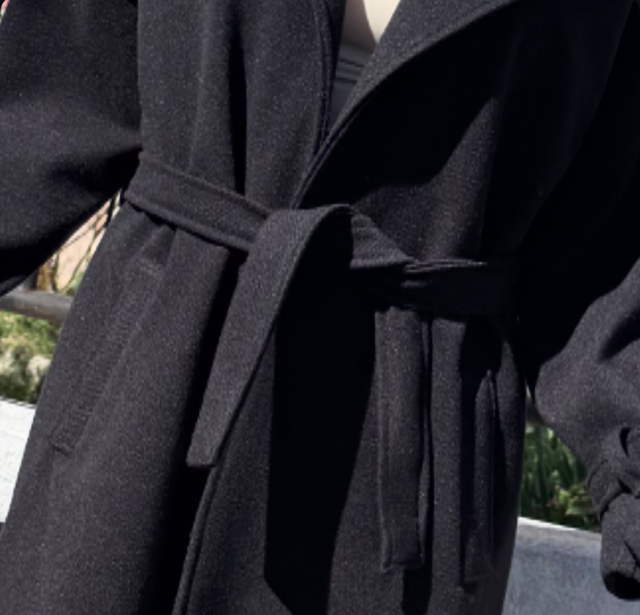 Trench Épais Oversize BAYA Noir