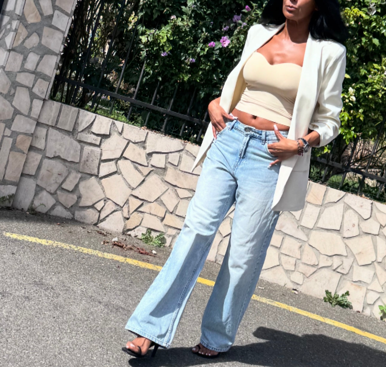 VESTE HARA BLANC CASSÉ