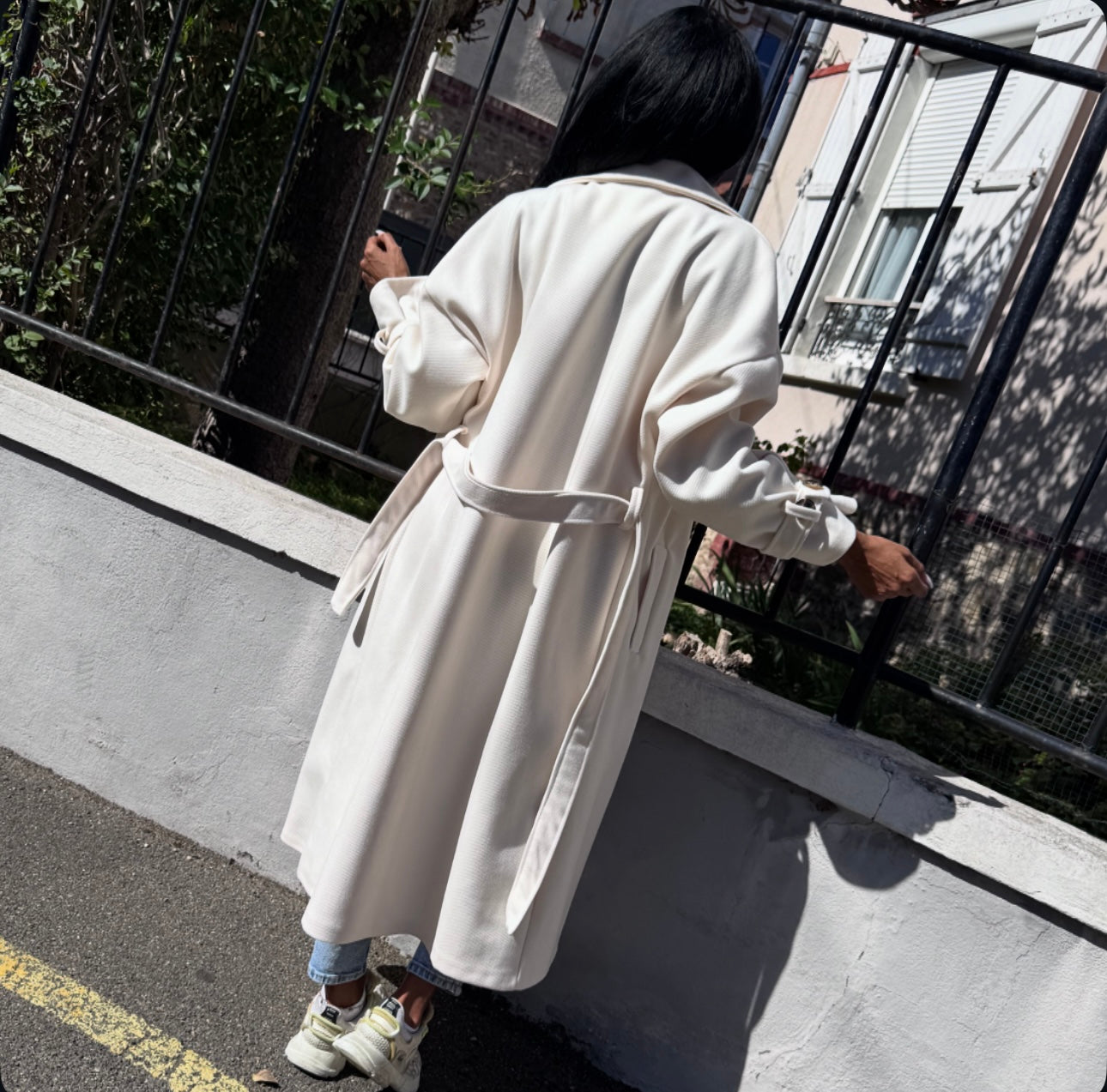 Trench Épais Oversize BAYA Blanc
