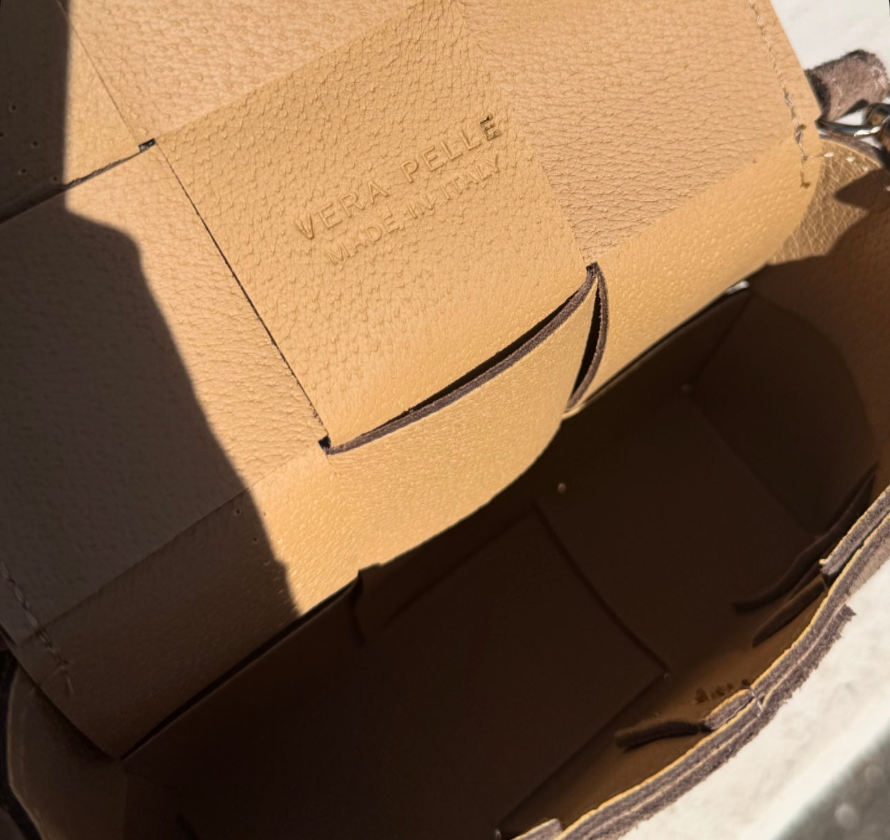 SAC Mini CUIR DAIM SIYA Beige