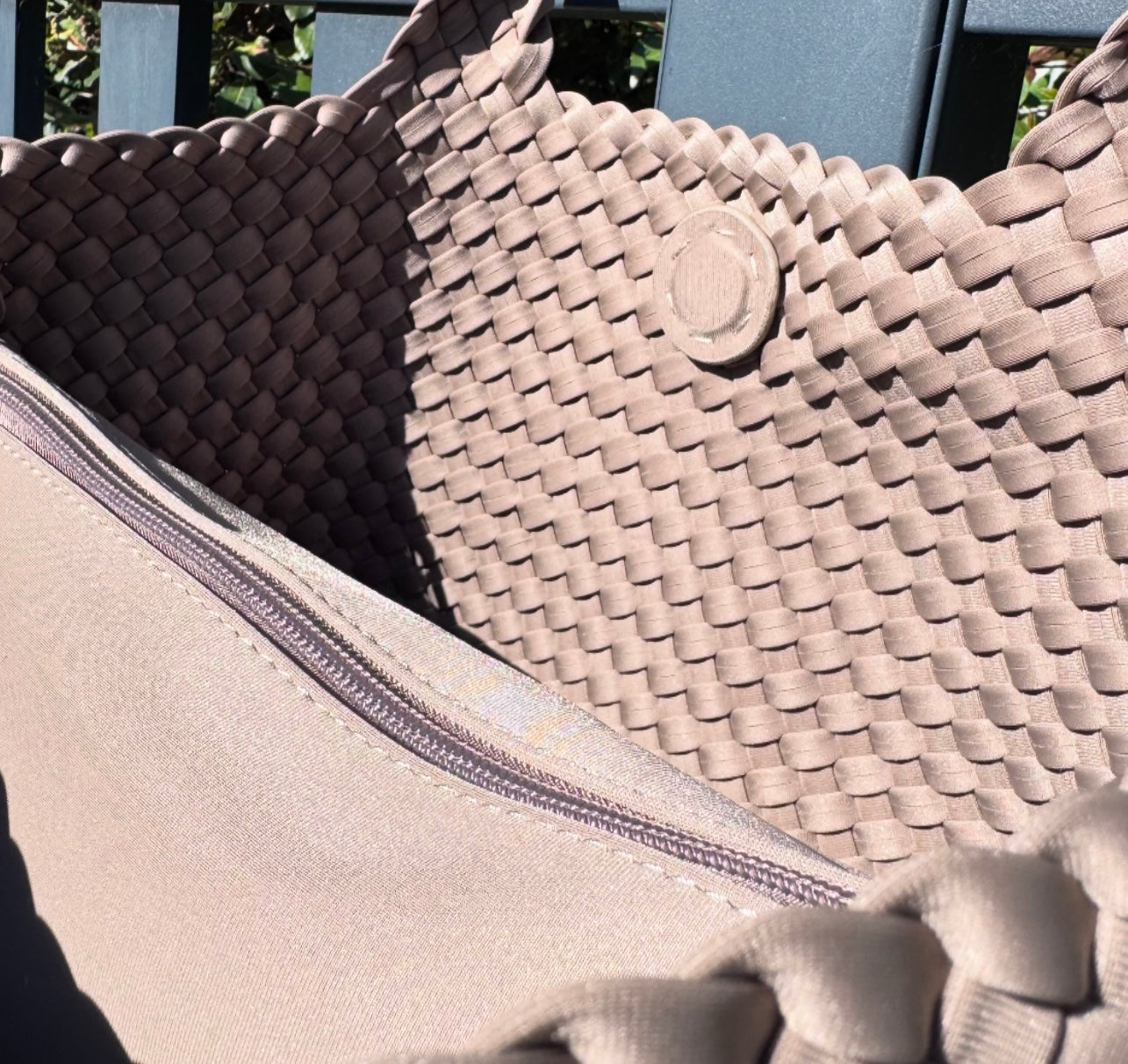 SAC Fourre-tout Tressé ALMA Beige