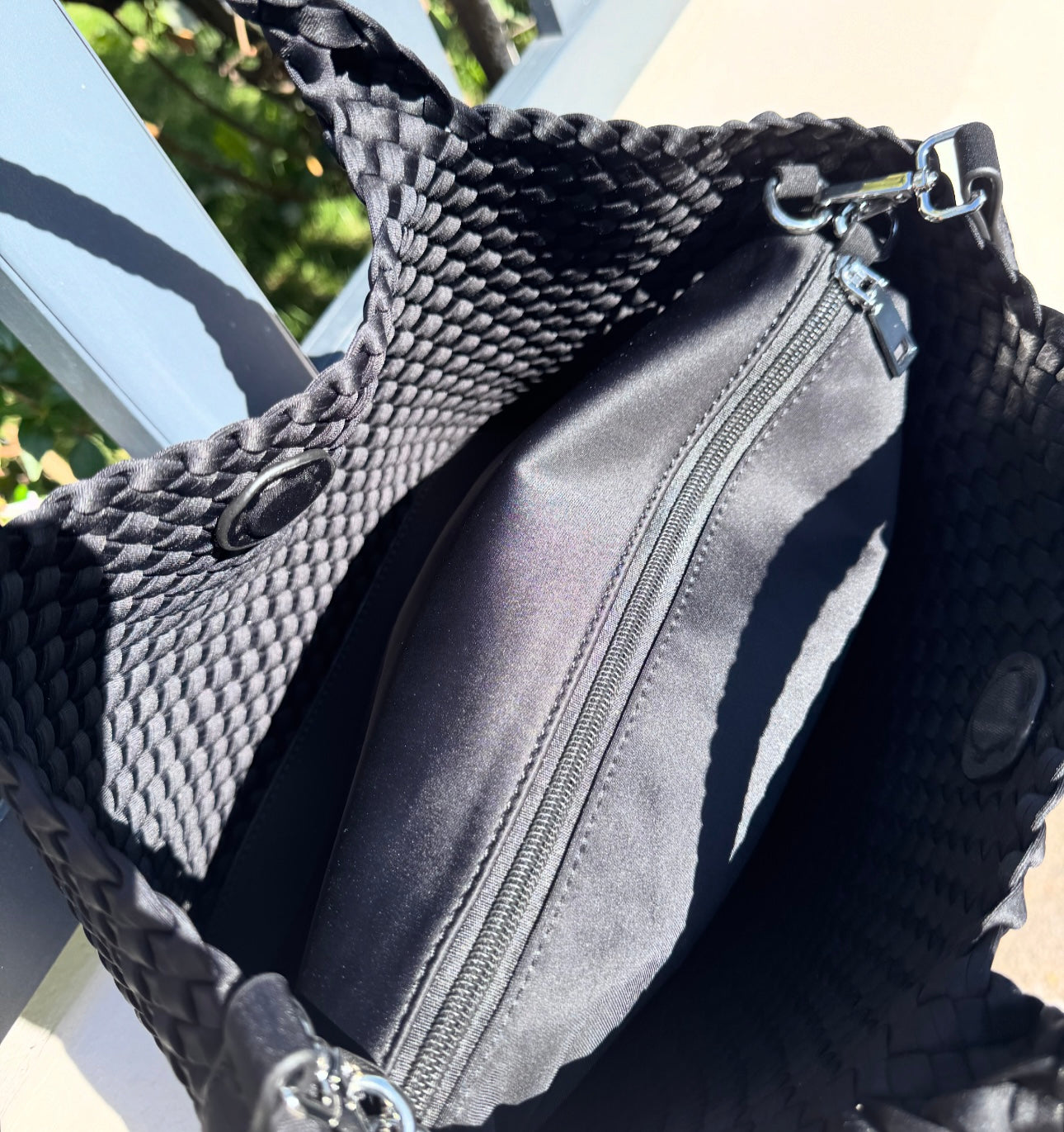 SAC Fourre-tout Tressé ALMA Noir