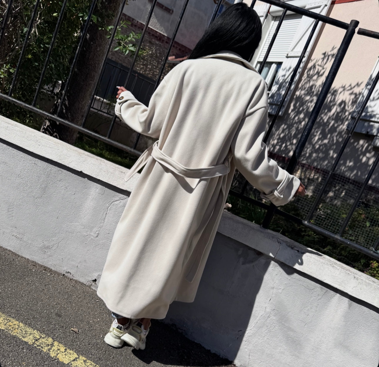 Trench Épais Oversize BAYA Beige Clair