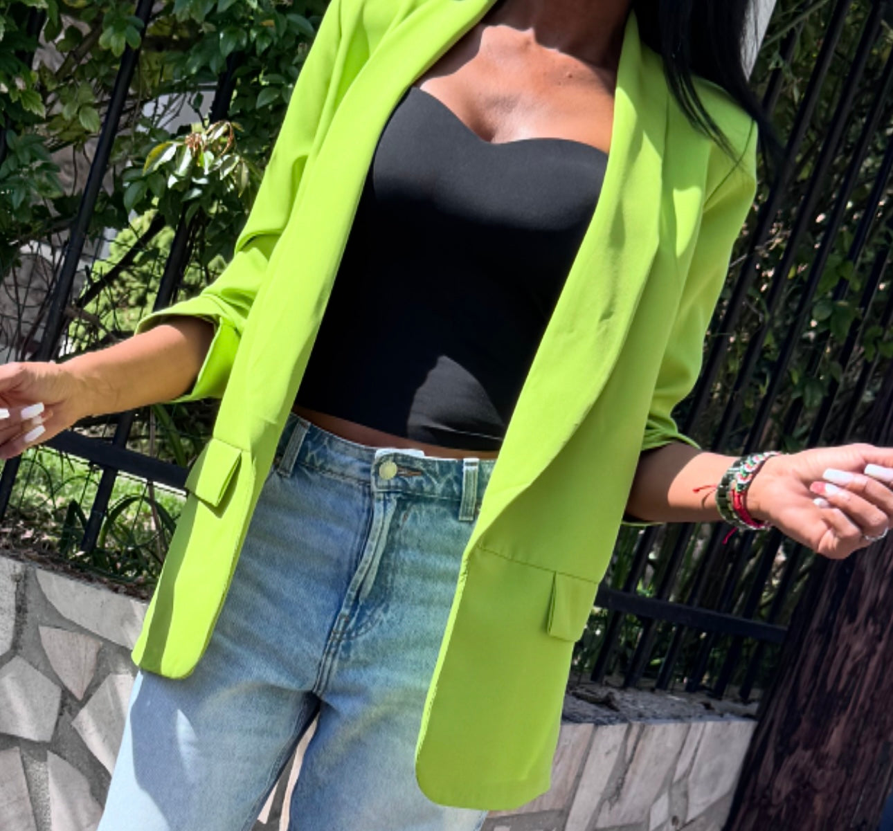 VESTE HARA VERT PISTACHE