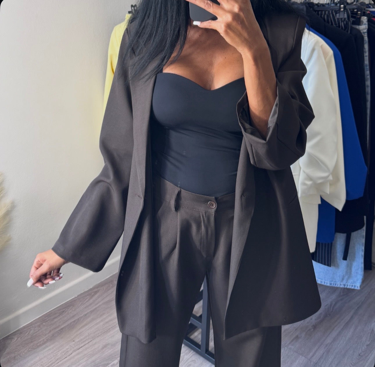 Tailleur LOUBA BRUN ANTHRACITE