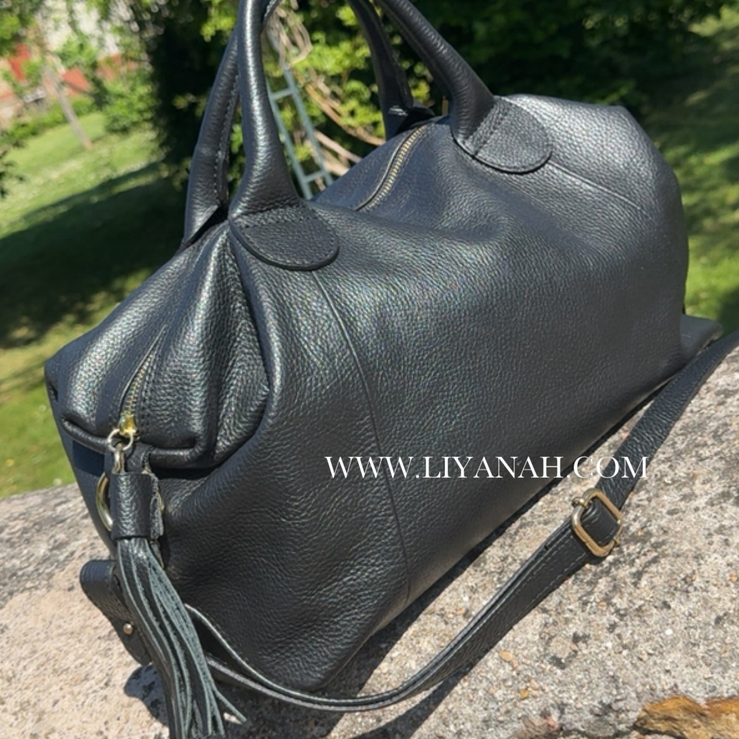 SAC FOURRE-TOUT CUIR OUZOI NOIR