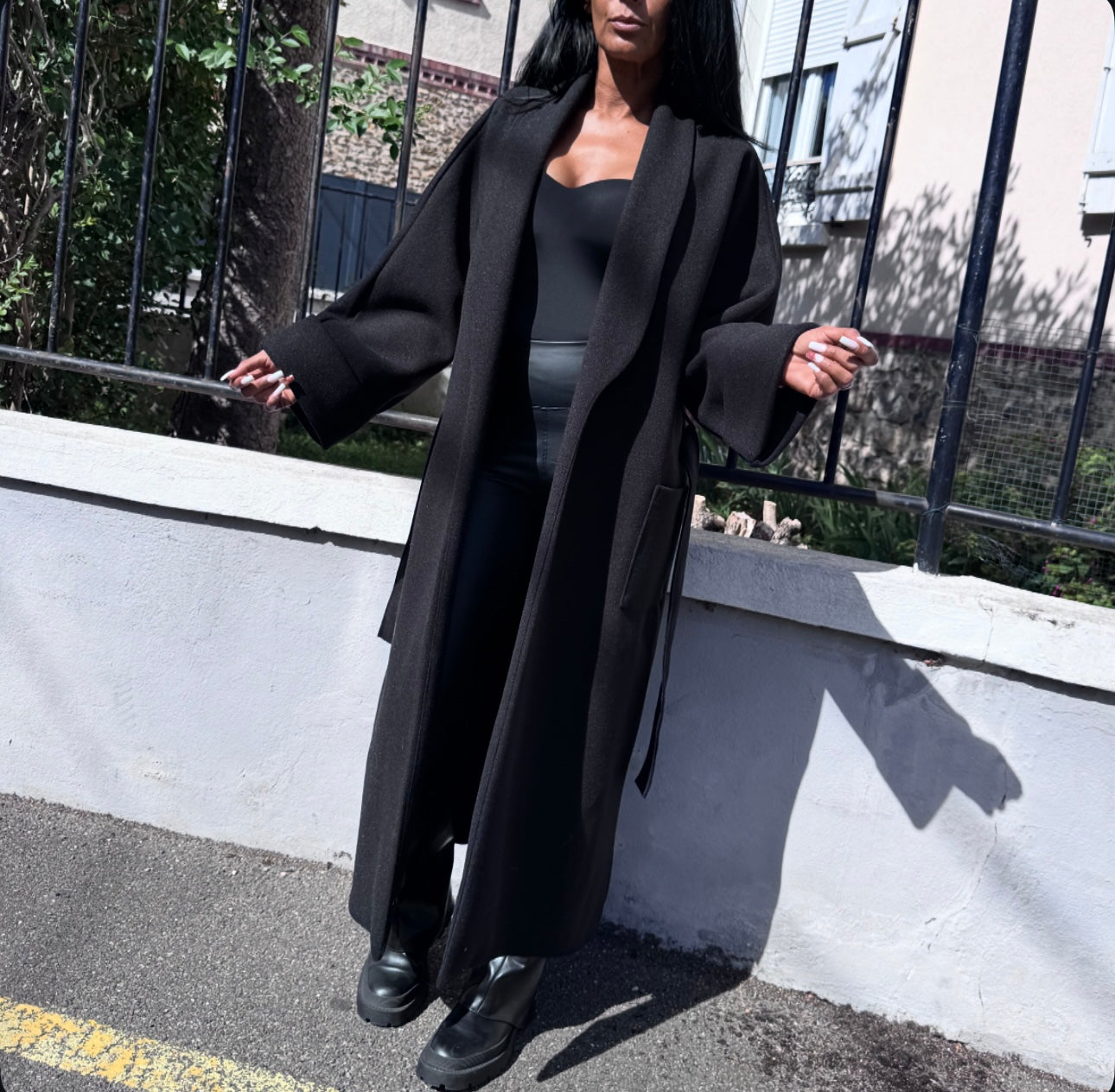 Manteau Oversize LIZA Noir