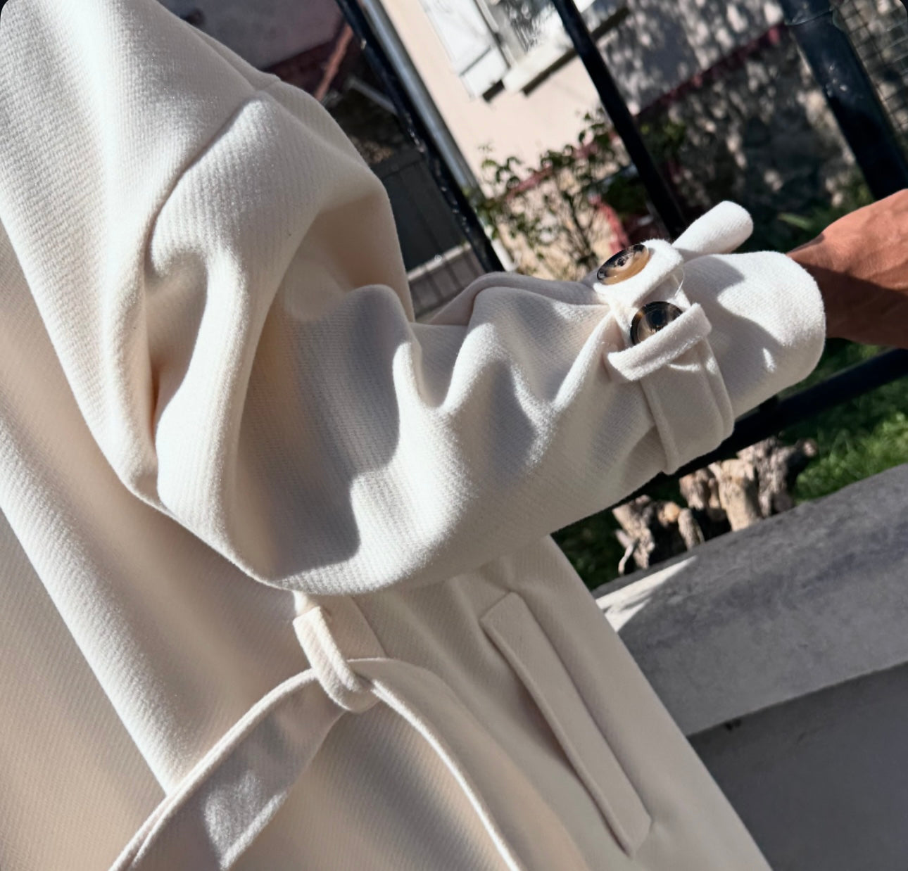 Trench Épais Oversize BAYA Blanc