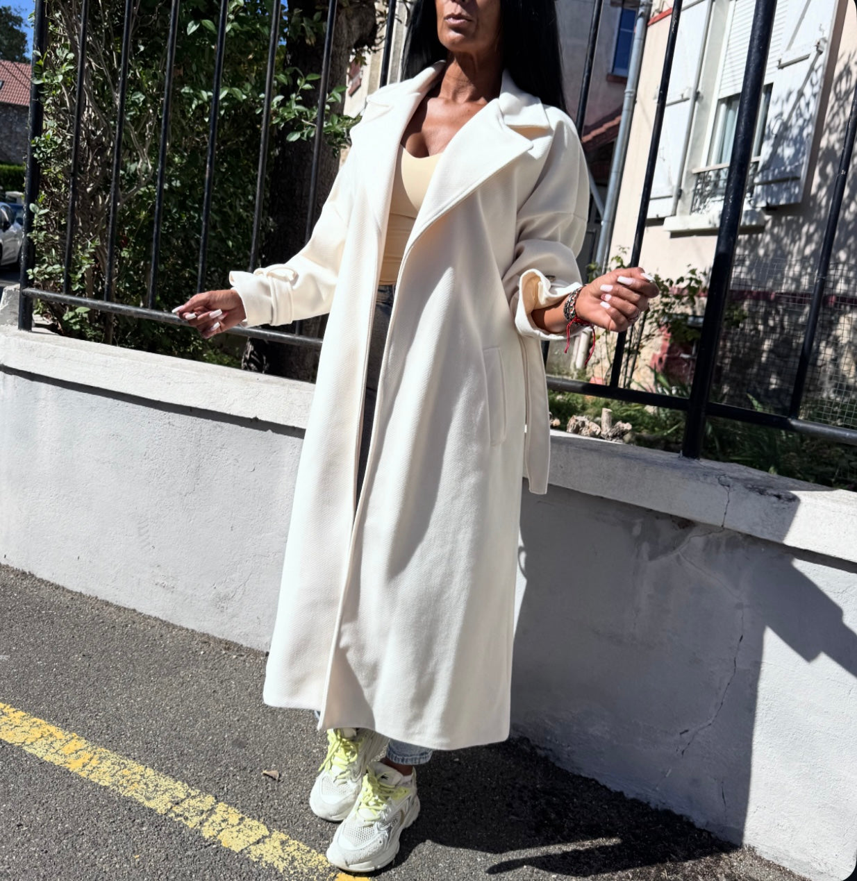 Trench Épais Oversize BAYA Blanc