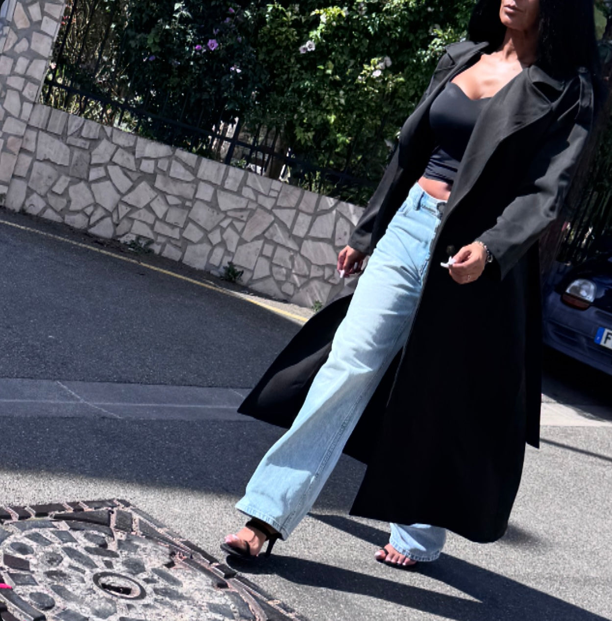 Trench long TYANA Noir