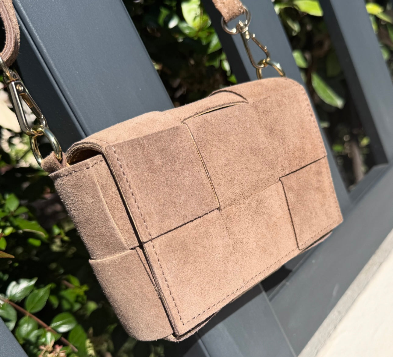 SAC Mini CUIR DAIM SIYA Beige