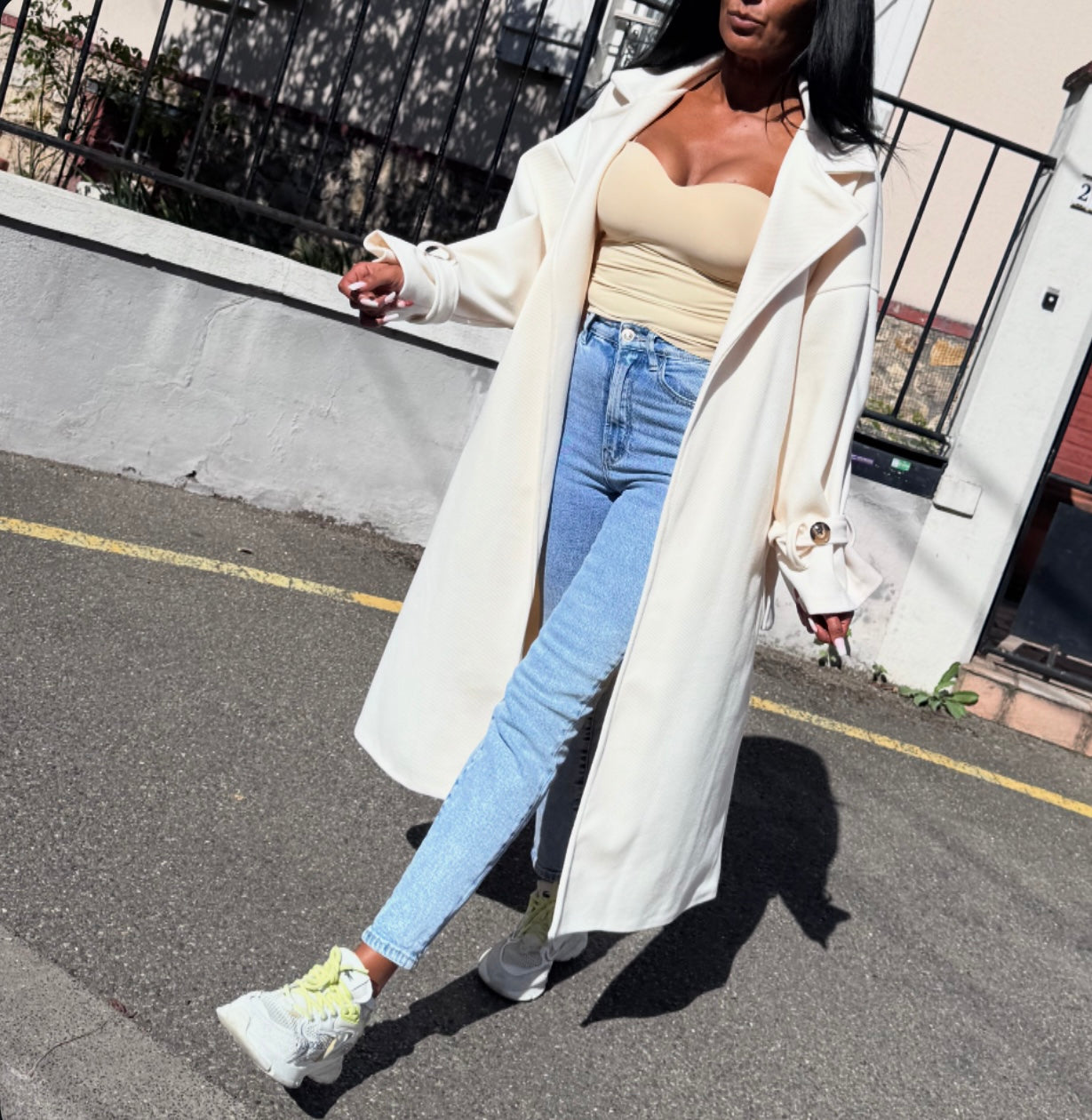 Trench Épais Oversize BAYA Blanc