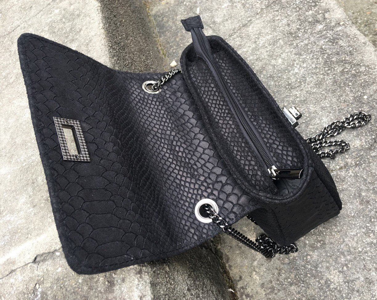 Sac Modèle YEVA 100% CUIR Noir ou Rose