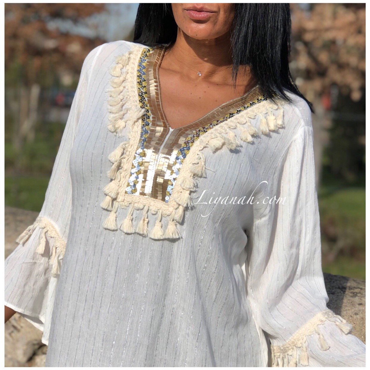 Robe Tunique Modèle NITYA ÉCRU