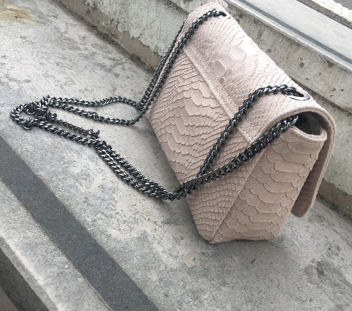 Sac Modèle YEVA 100% CUIR Noir ou Rose