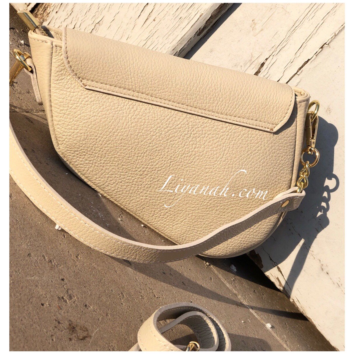 Sac Cuir PETIT Modèle SHEORA ÉCRU