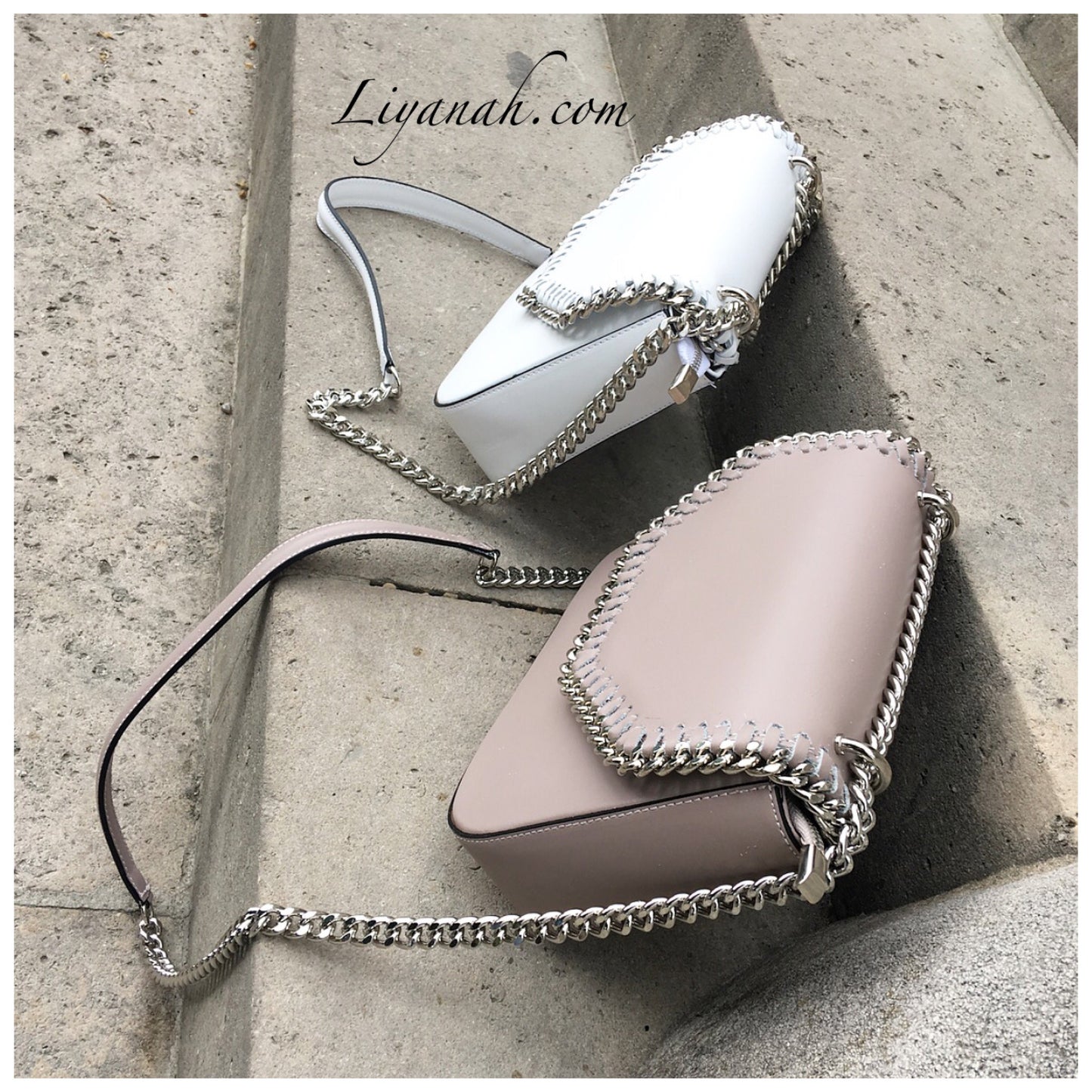 Sac Cuir Modèle ANTEA BLANC ou NUDE