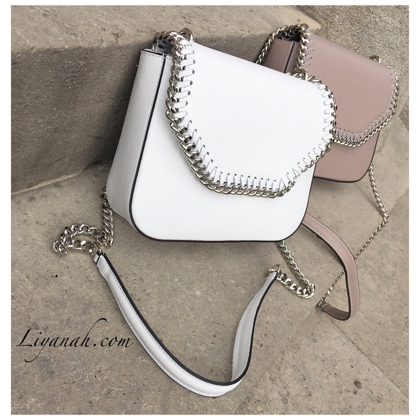 Sac Cuir Modèle ANTEA BLANC ou NUDE