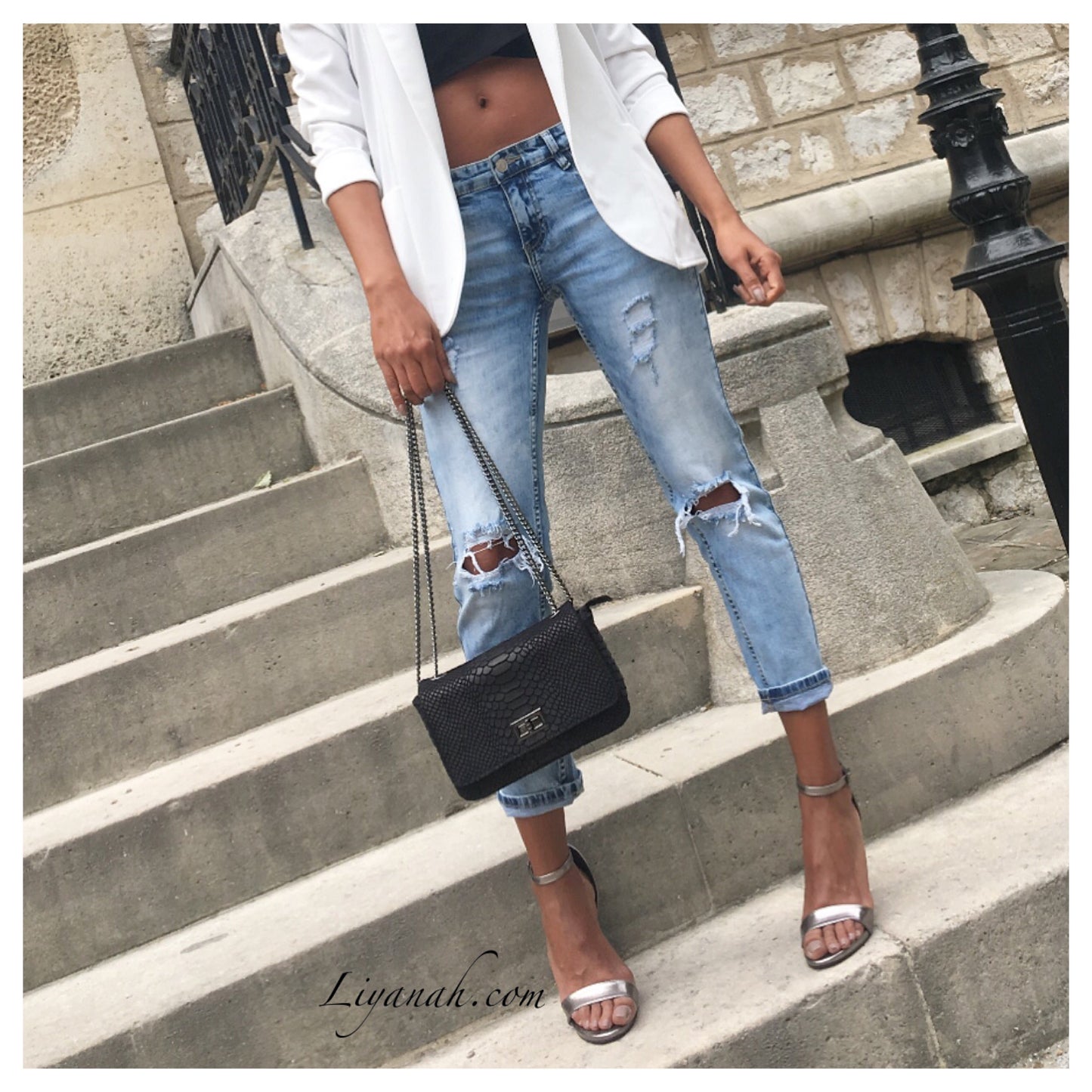 Sac Modèle YEVA 100% CUIR Noir ou Rose