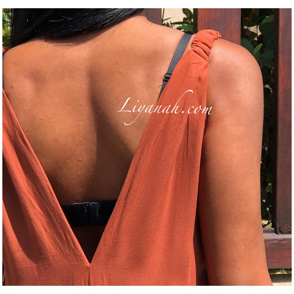 Robe Longue Modèle JOCYA ROUILLE