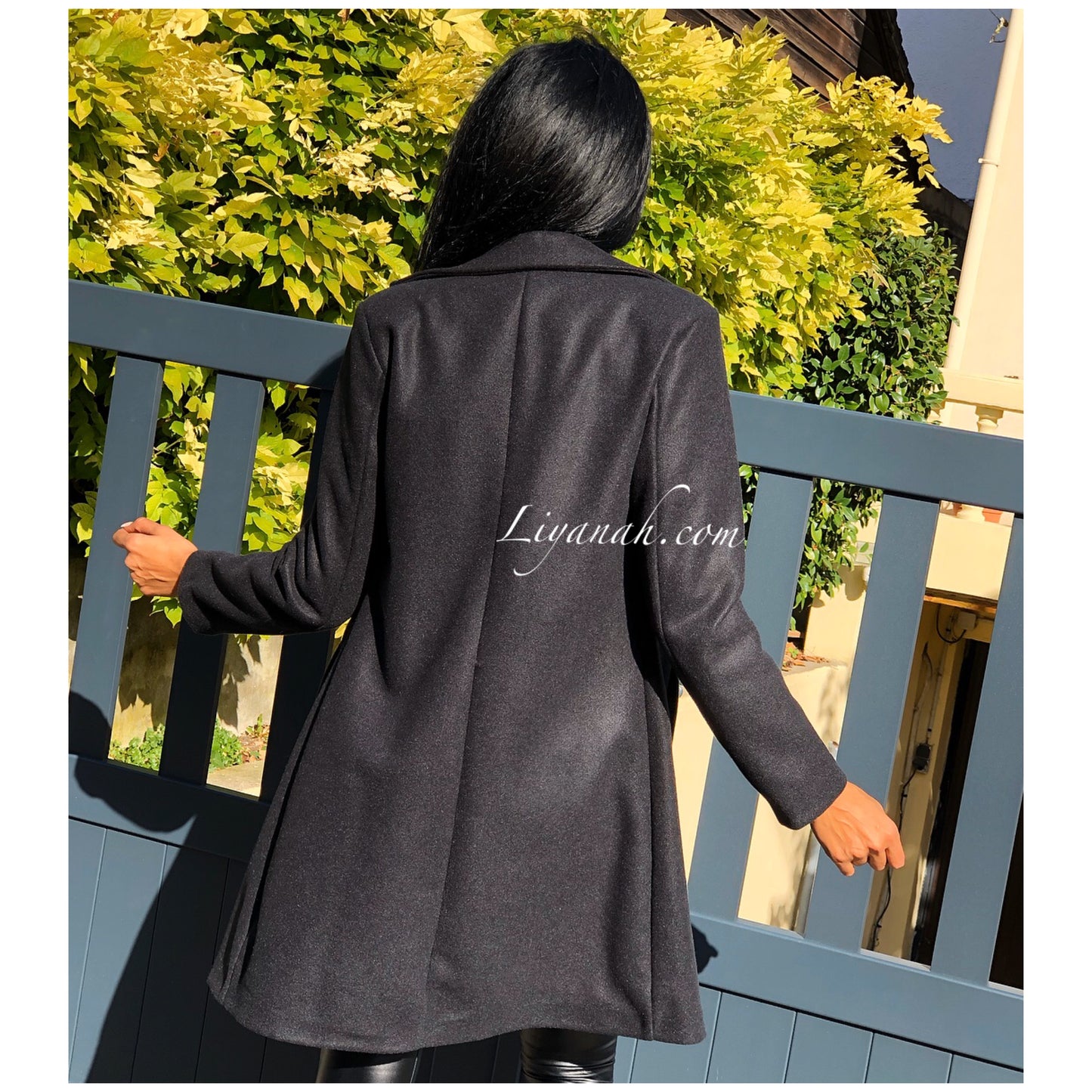 Veste Mi-Longue Modèle CELYA NOIR