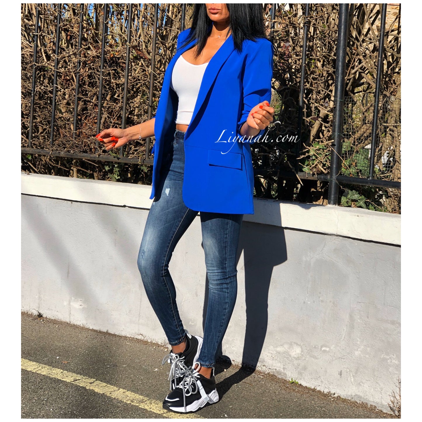 Veste HARA BLEU Électrique