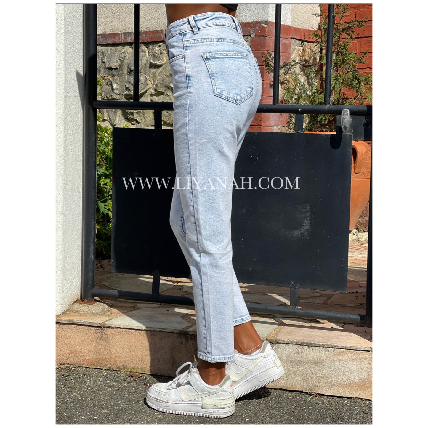 Jean Slim Fit Modèle YARY White/Blue