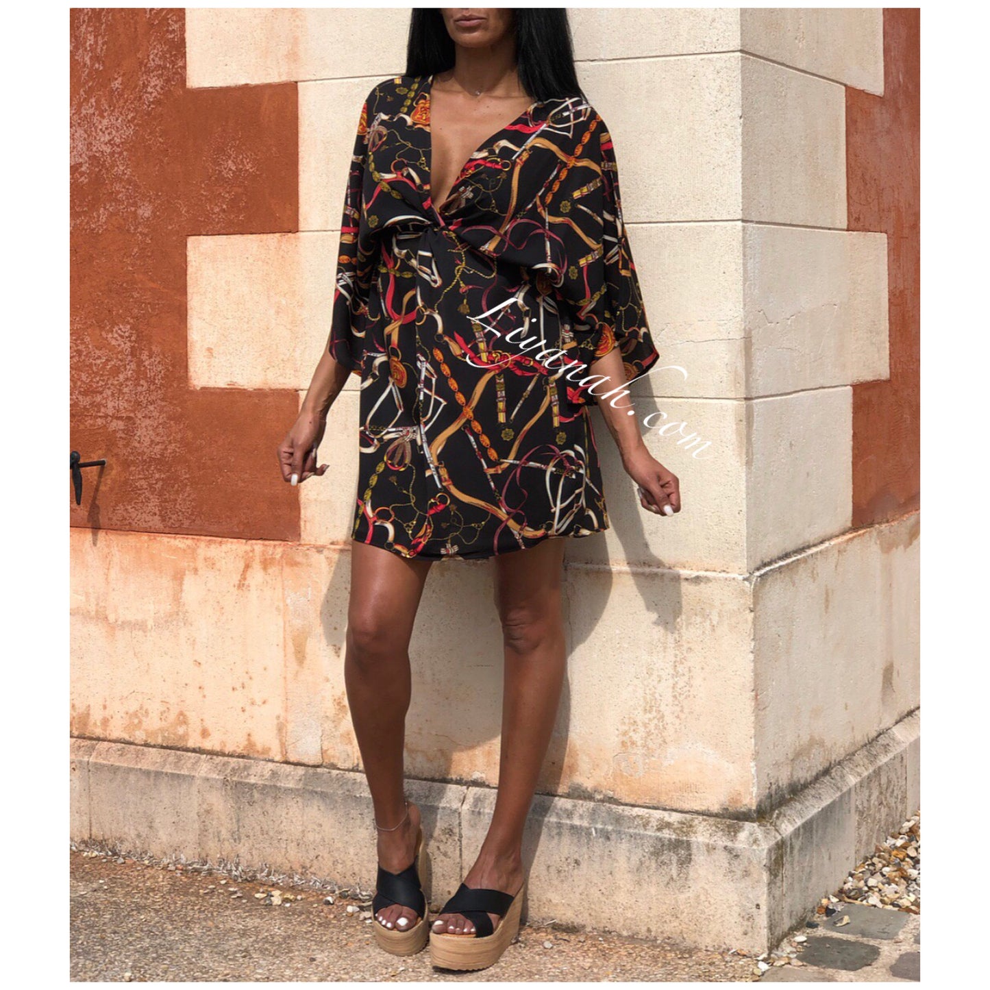 Robe Courte Modèle YELYNA À IMPRIMÉES