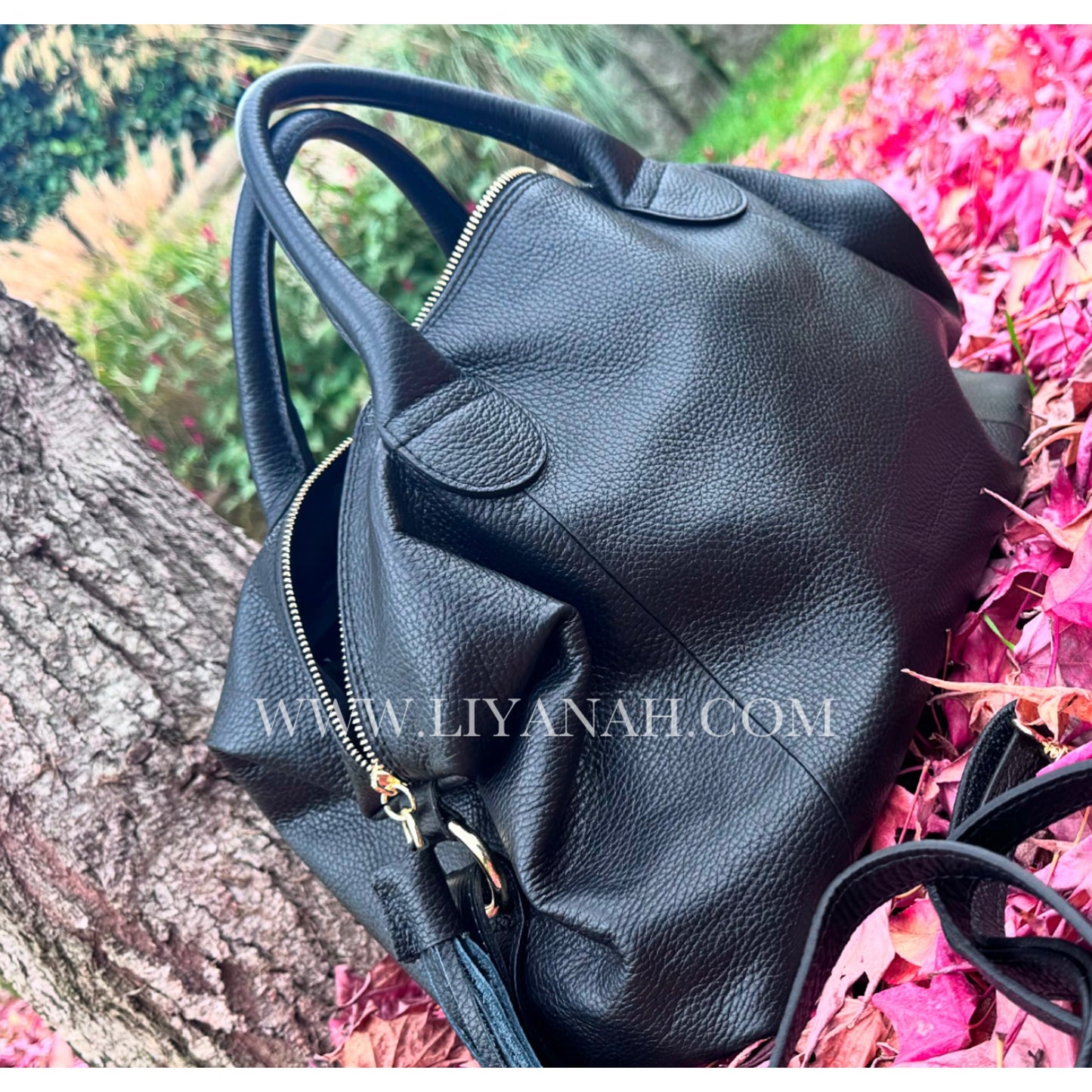 SAC FOURRE-TOUT CUIR OUZOI NOIR