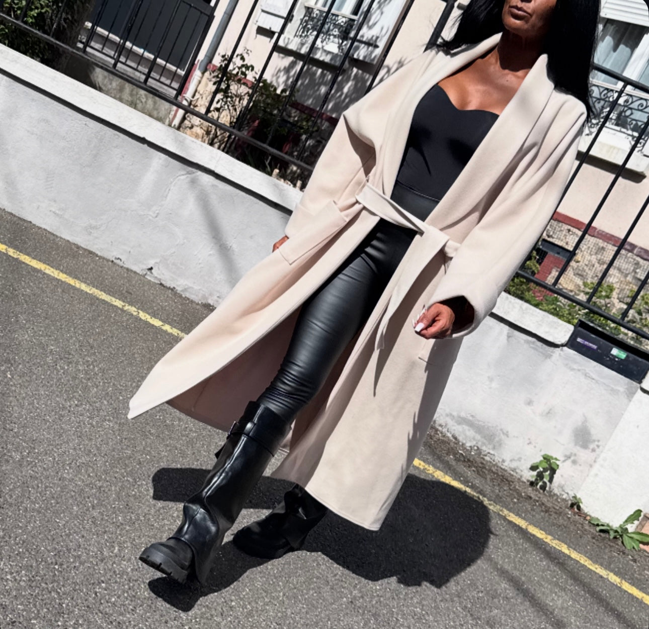 Manteau Oversize LIZA Beige