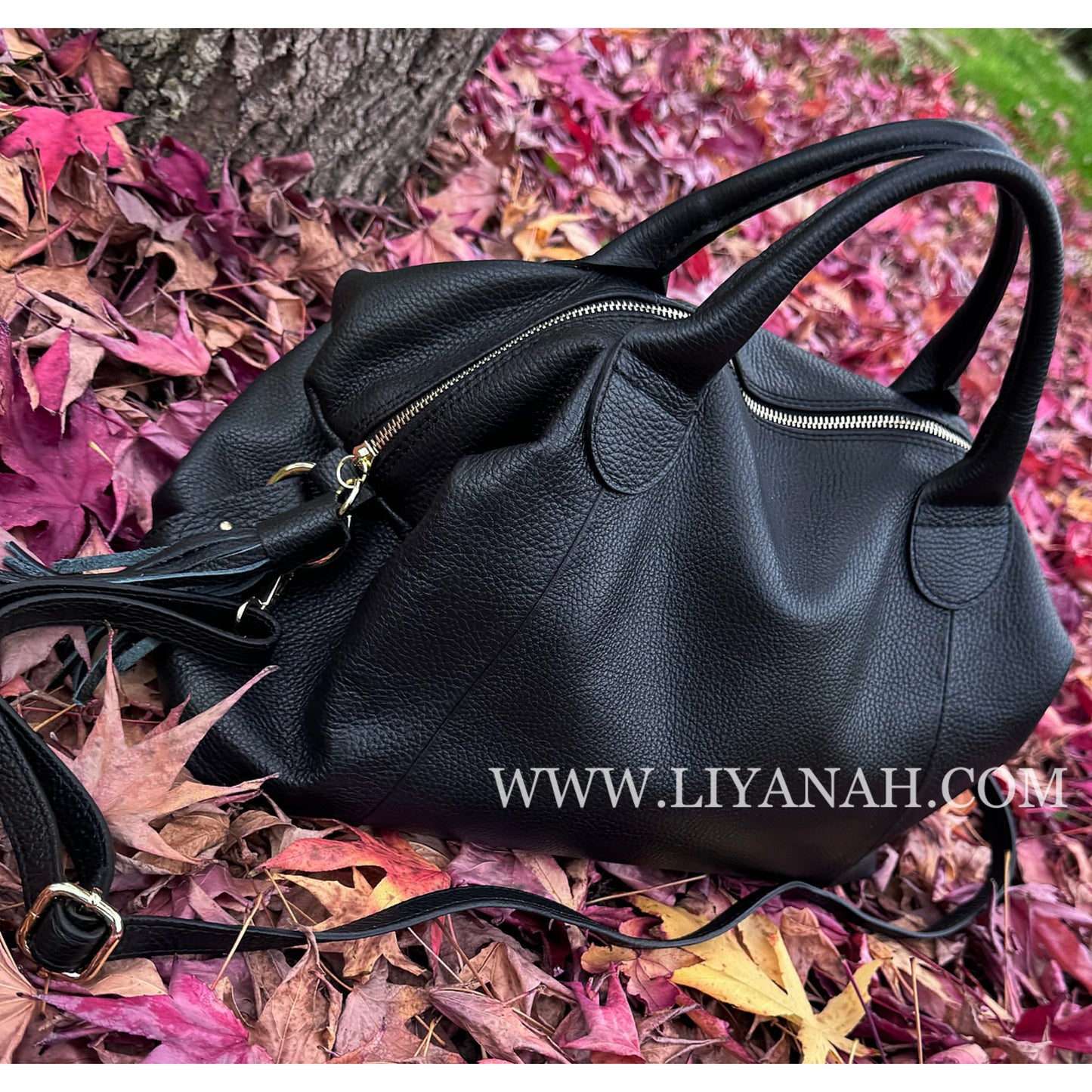 SAC FOURRE-TOUT CUIR OUZOI NOIR