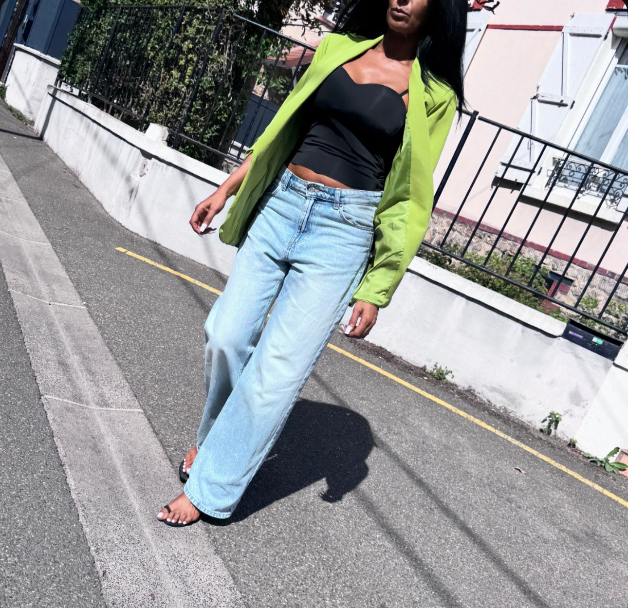 VESTE HARA VERT TILLEUL