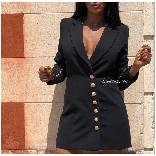 Robe Blazer Modèle LOUARA NOIR