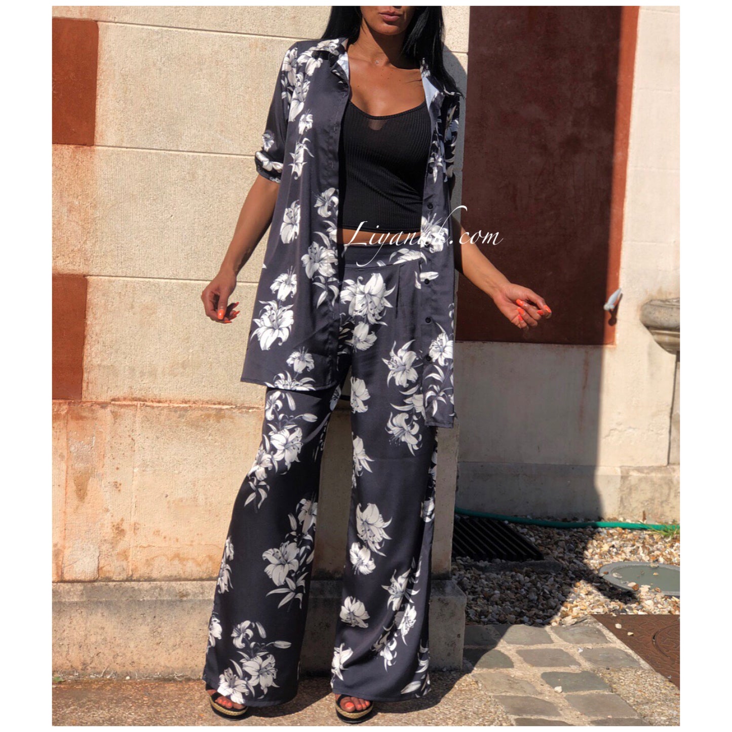 Ensemble Modèle ZYAKA Chemise + Pantalon Noir