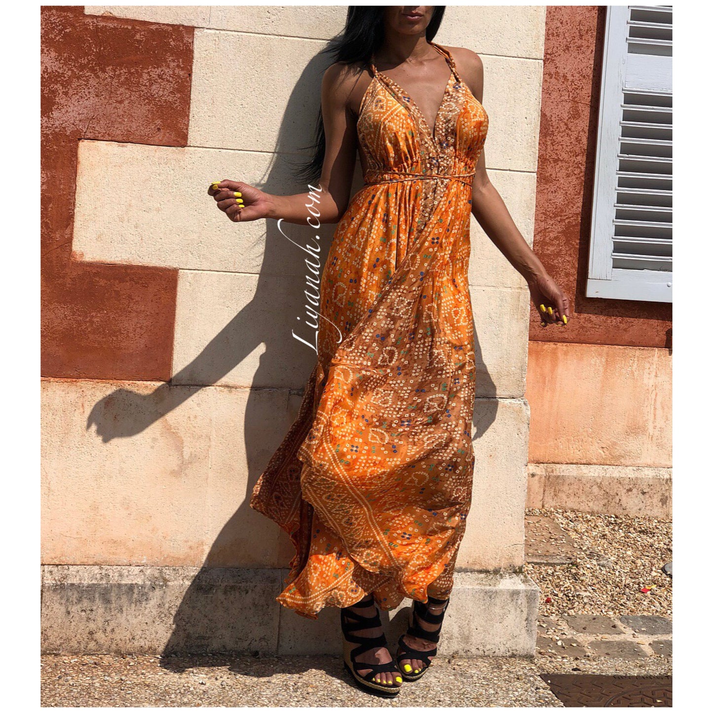 Robe Asymétrique Modèle BOHEMIA CAMEL