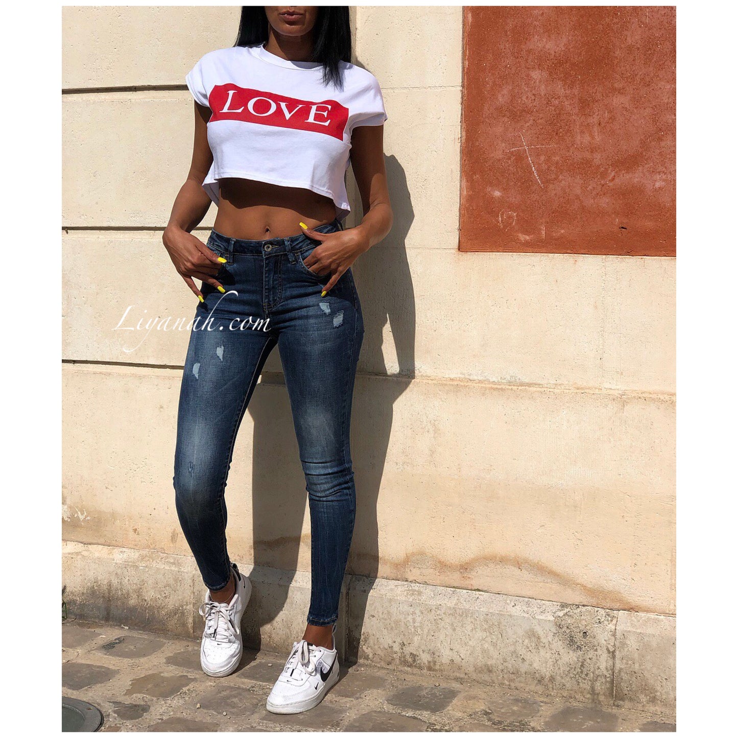 CROP TOP Modèle LOVE