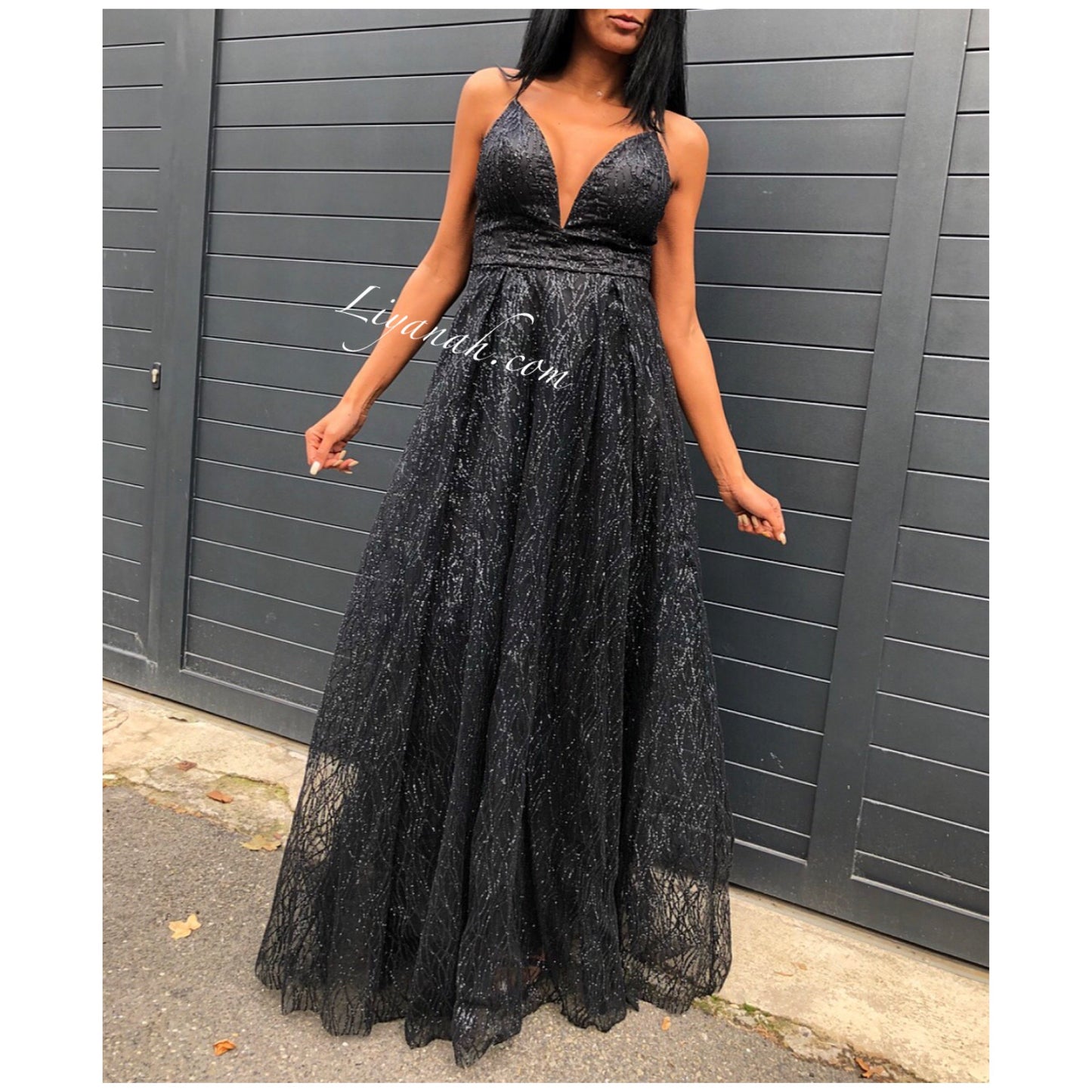 ROBE DE SOIRÉE MODÈLE ARAYA NOIR