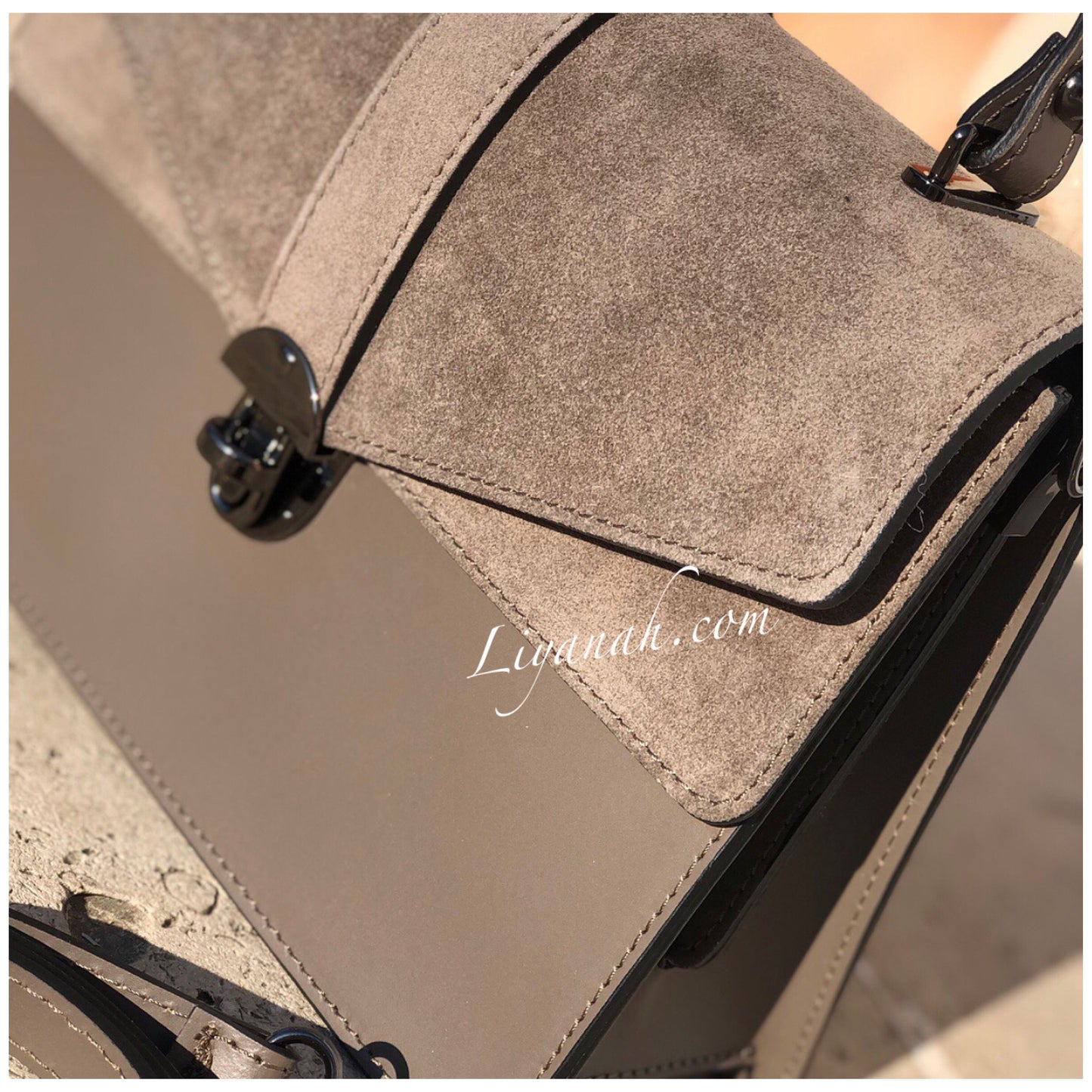 Sac Cuir Modèle LAYARA TAUPE